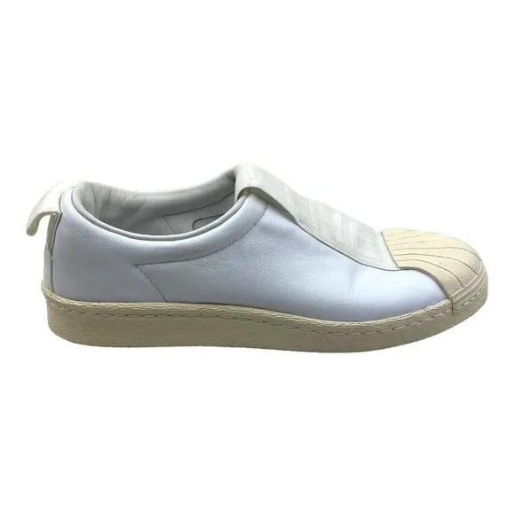 Adidas Originals Women's Superstar BW3S Slip On Shoes BY9139 White Off White 8.5