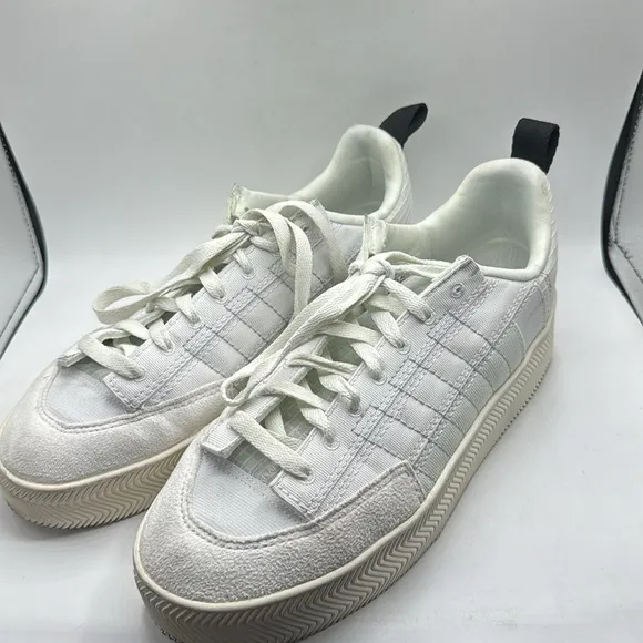 Adidas Parley Nizza White Platform Shoes