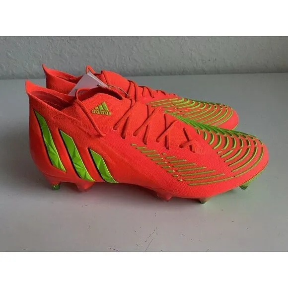 Adidas Predator Edge.1 SG Soccer Cleats Solar Red GW1016 Men’s Size 10 With Tool