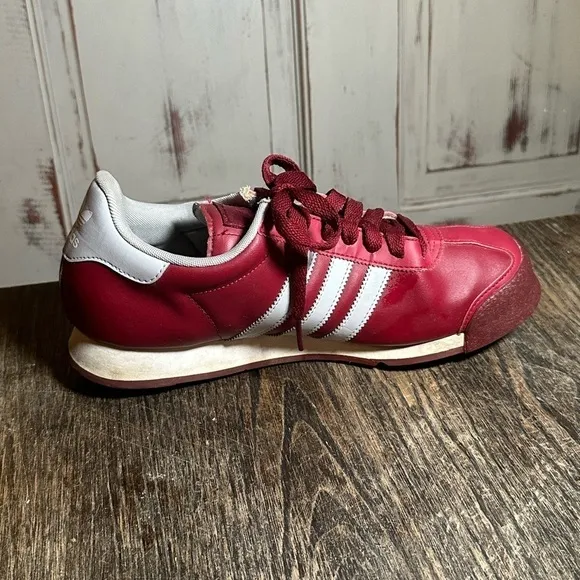 Adidas Samoa Sneakers shoes mens 9  burgundy retro 2013