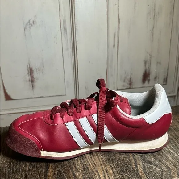 Adidas Samoa Sneakers shoes mens 9  burgundy retro 2013