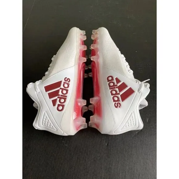 Adidas SM Freak Mid “White University Red” Football Cleats FX1308 Men’s Size 14