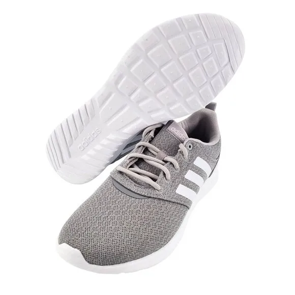 ADIDAS Sneakers Womens 7.5 Cloudfoam QT Racer Activewear Athletic Shoes Gray