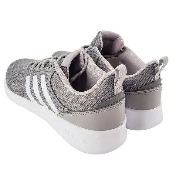 ADIDAS Sneakers Womens 7.5 Cloudfoam QT Racer Activewear Athletic Shoes Gray