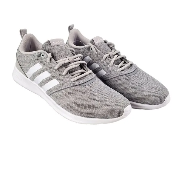 ADIDAS Sneakers Womens 7.5 Cloudfoam QT Racer Activewear Athletic Shoes Gray