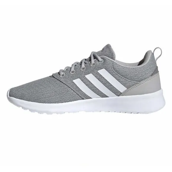 ADIDAS Sneakers Womens 7.5 Cloudfoam QT Racer Activewear Athletic Shoes Gray