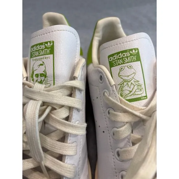 Adidas Stan Smith Disney Kermit The Frog Men's Size 8.5 Trendy Sneakers Shoes