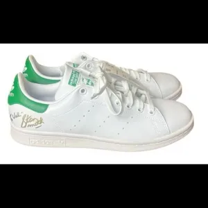 Adidas Stan Smith Signed Autograph FX5502 Shoes Leather White Green Mens 7.5