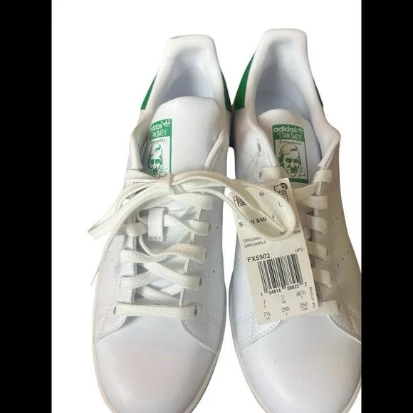 Adidas Stan Smith Signed Autograph FX5502 Shoes Leather White Green Mens 7.5