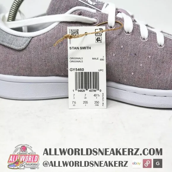 adidas Stan Smith Tennis Sneaker Recycled Textile MORPHLON® GY5460 Purple Grey