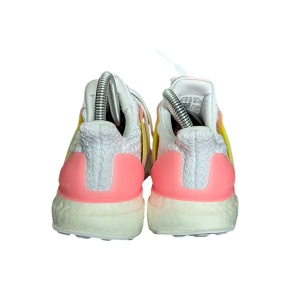 adidas Ultraboost 5.0 DNA Shoes Sneakers White Pink Yellow Womens Size 6 Active