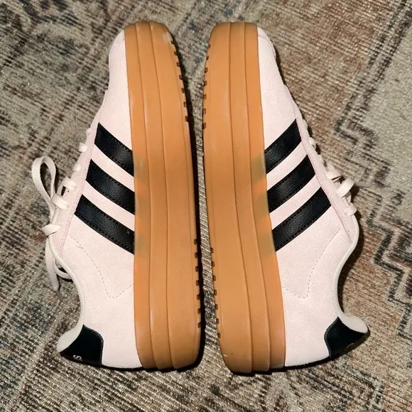 Adidas Women's Pink and Black Sneakers