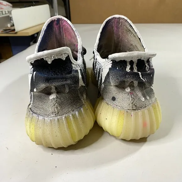 Adidas Yeezy Boost 350 Shoes Sneakers Men's 10 Custom Spray Paint Streetwear