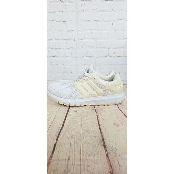 Adidas Men's Energy Cloud White Athletic Running Shoes Sneakers Sz 9.5