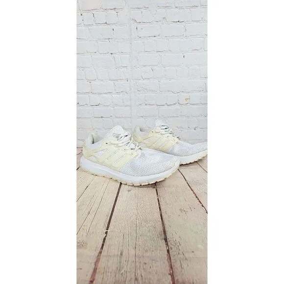 Adidas Men's Energy Cloud White Athletic Running Shoes Sneakers Sz 9.5