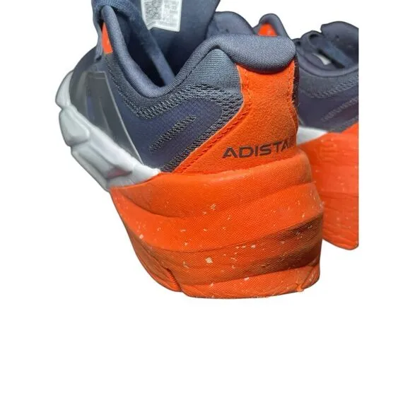 Adidas Mens Navy Blue Orange Adistar 1 Running Athletic Shoes Size 8.5