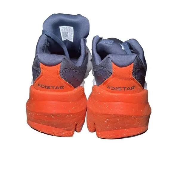 Adidas Mens Navy Blue Orange Adistar 1 Running Athletic Shoes Size 8.5