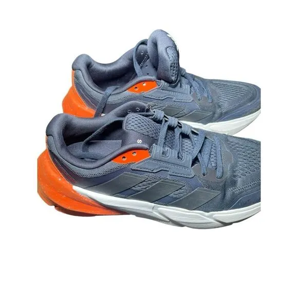 Adidas Mens Navy Blue Orange Adistar 1 Running Athletic Shoes Size 8.5