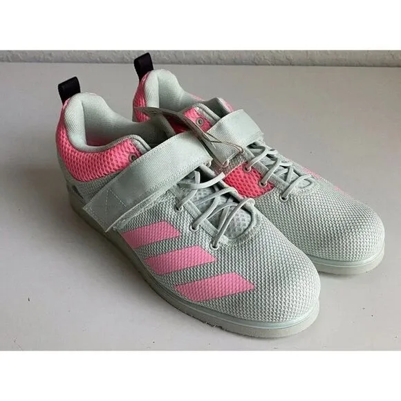Adidas Powerlift 5 Weightlifting Shoes Pink Green Powerlifting Gym Sz 11.5