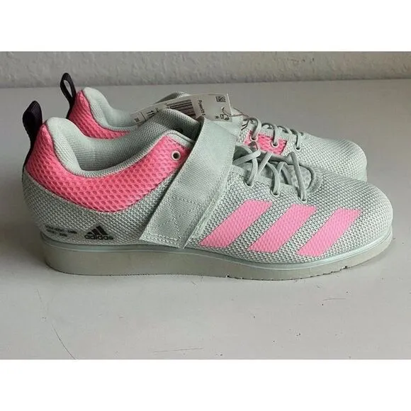Adidas Powerlift 5 Weightlifting Shoes Pink Green Powerlifting Gym Sz 11.5