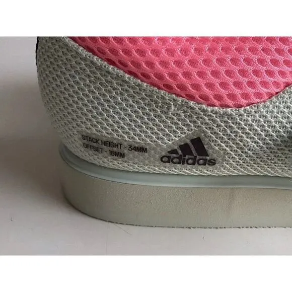 Adidas Powerlift 5 Weightlifting Shoes Pink Green Powerlifting Gym Sz 11.5