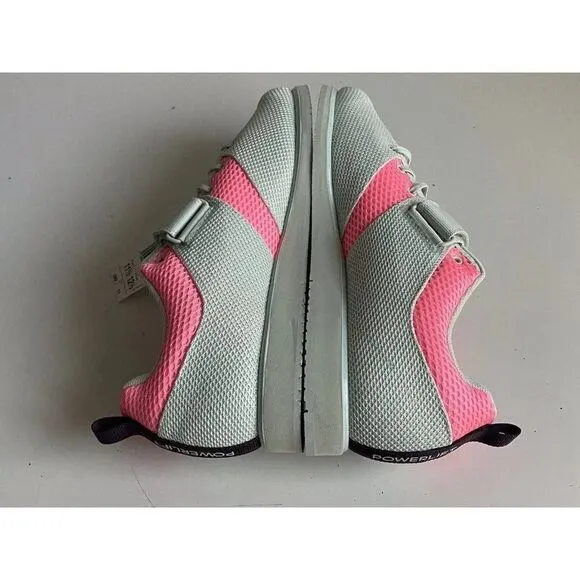 Adidas Powerlift 5 Weightlifting Shoes Pink Green Powerlifting Gym Sz 11.5