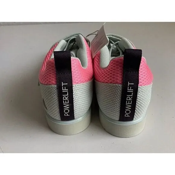 Adidas Powerlift 5 Weightlifting Shoes Pink Green Powerlifting Gym Sz 11.5