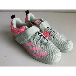 Adidas Powerlift 5 Weightlifting Shoes Pink Green Powerlifting Gym Sz 11.5