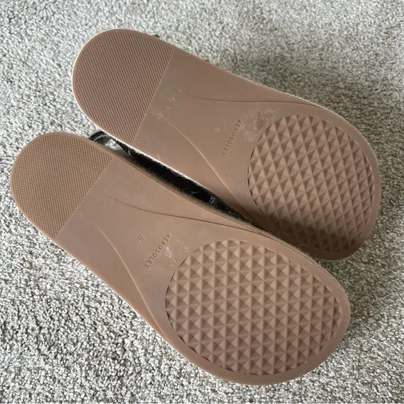 Aerosoles Dave Platform Strap Style Sandals 6 Silver Metallic New Without Box!