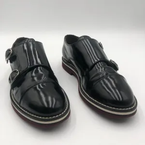 AGL Monk Strap Oxfords Women's‎ Size 6 Black Patent Leather N721016
