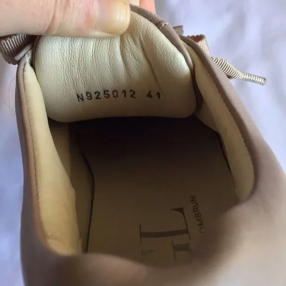 AGL Platform Tan Pearl Sneakers