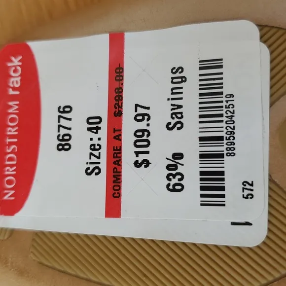 AGL Women's Pink and Tan Ankle Strap Heels...NWT