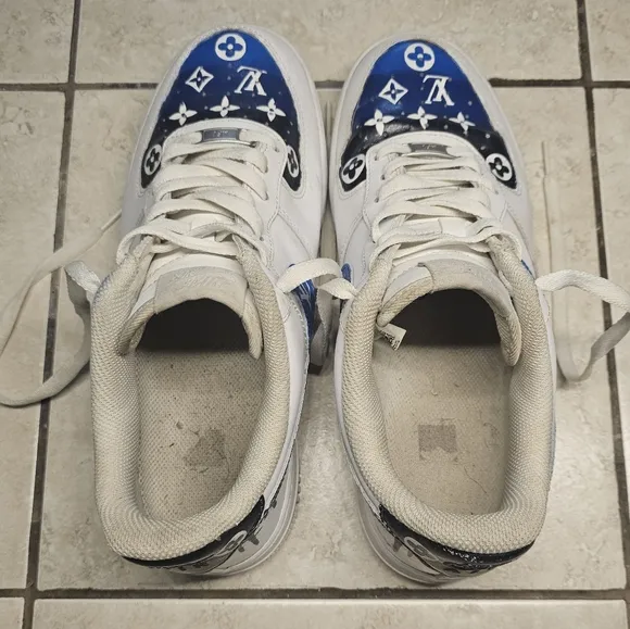 Air Force One Louis Vuitton Custom Drip Nike 8.5