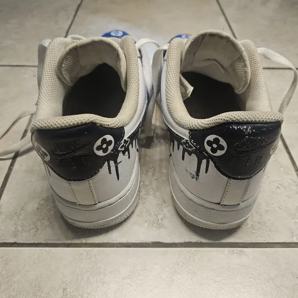 Air Force One Louis Vuitton Custom Drip Nike 8.5