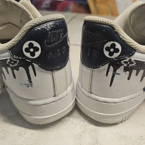 Air Force One Louis Vuitton Custom Drip Nike 8.5