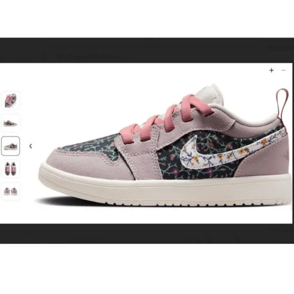 Air Jordan 1 Low ALT SE TD 'Floral' - EUC - Size 10C 🌸👟