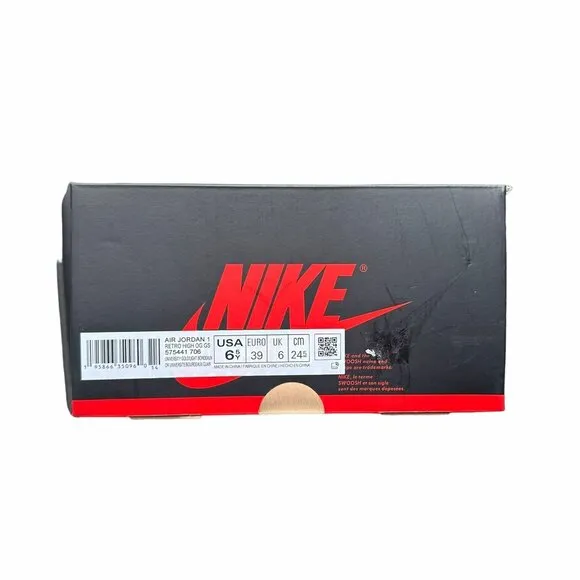 ❤️❤️Air Jordan 1 Retro Hi OG AJ1Sz Sz 6.5Y Big Kids Shoes Pink Yellow 575441-706