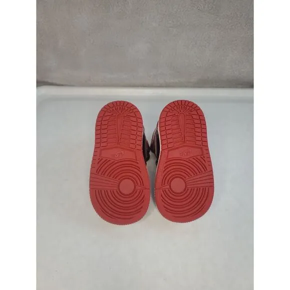 Air Jordan 1 Retro High OG TD 'Patent Bred'  Infant Size  4c Uk 3.5 ( 12 Month)