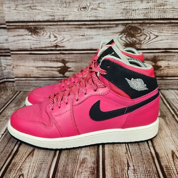 AIR JORDAN 1 Retro High Vivid Pink GS Youth 5Y 5 Shoe 332148-609 Rare Grail