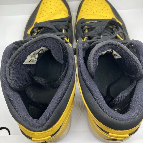 Air Jordan 1 Retro Mid Men 13 Yellow Black New Love Shoes Sneakers 2017