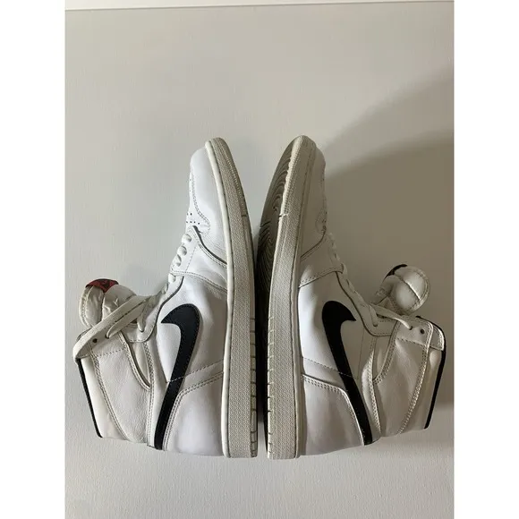 Air Jordan 1 Retro Shoes Mens 11 Yin Yang White 555088-102 High Top Sneaker