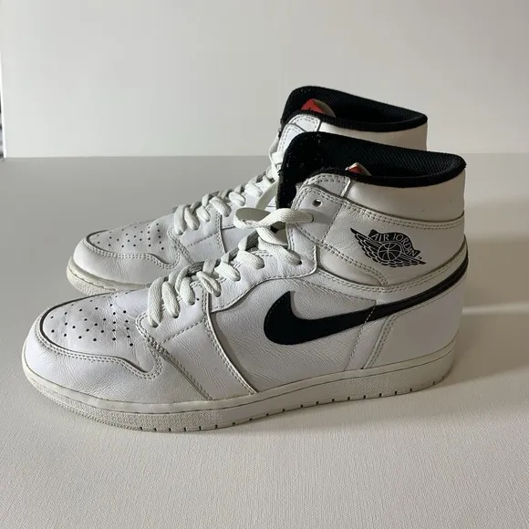 Air Jordan 1 Retro Shoes Mens 11 Yin Yang White 555088-102 High Top Sneaker