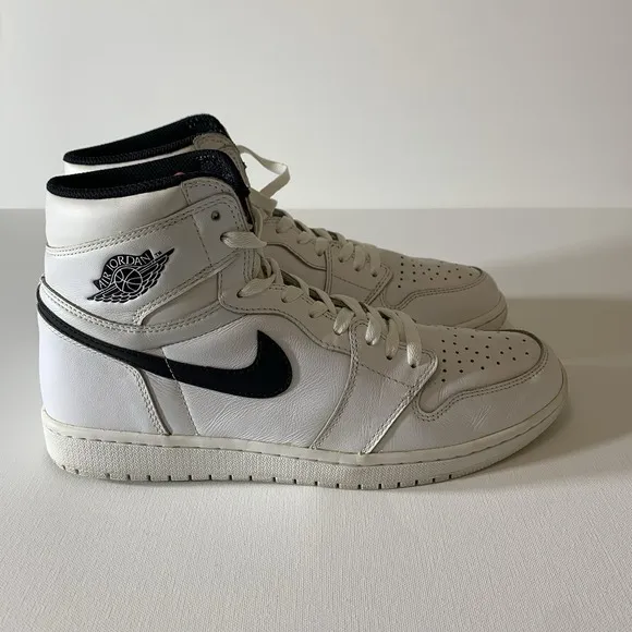 Air Jordan 1 Retro Shoes Mens 11 Yin Yang White 555088-102 High Top Sneaker