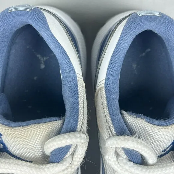 Air Jordan 11 Retro Low Diffused Blue Leather Athletic Shoes Kids 13C Blue White