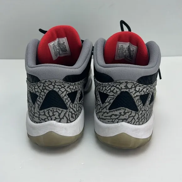 Air Jordan 11 Retro Low IE Black Cement Mens 7.5 Nike Basketball Shoes Sneakers