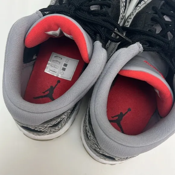 Air Jordan 11 Retro Low IE Black Cement Mens 7.5 Nike Basketball Shoes Sneakers