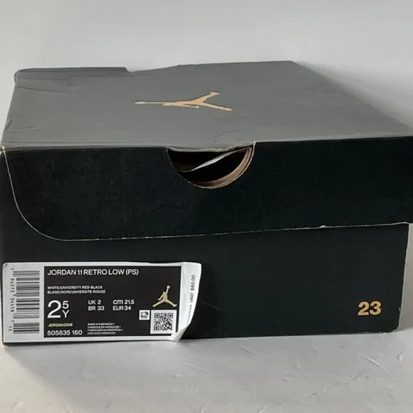 Air Jordan 11 Retro Low sneaker shoes youth