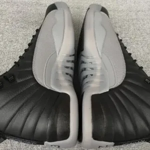 Air Jordan 12 Retro Grey blak Men's basketball shoes
