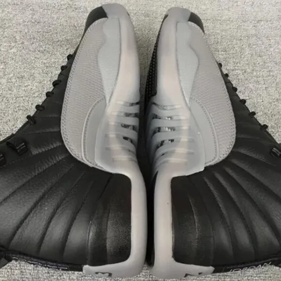 Air Jordan 12 Retro Grey blak Men's basketball shoes