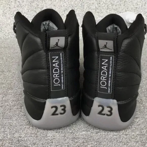 Air Jordan 12 Retro Grey blak Men's basketball shoes